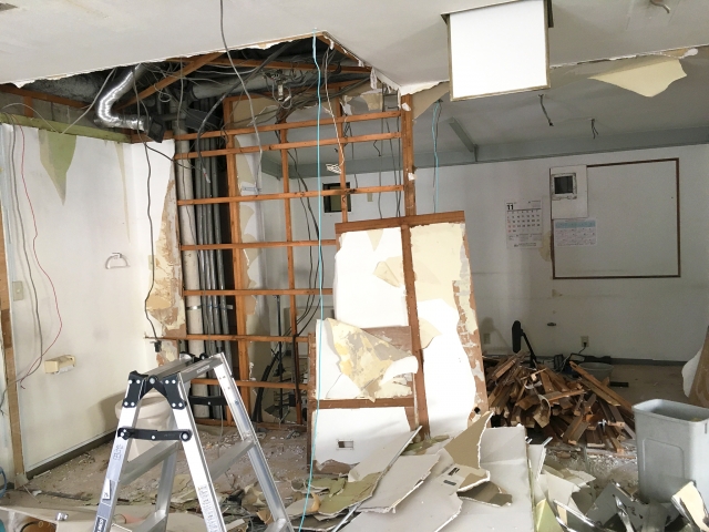 増築部分の解体について