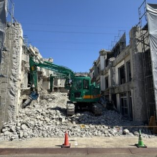 撤去作業と騒音について